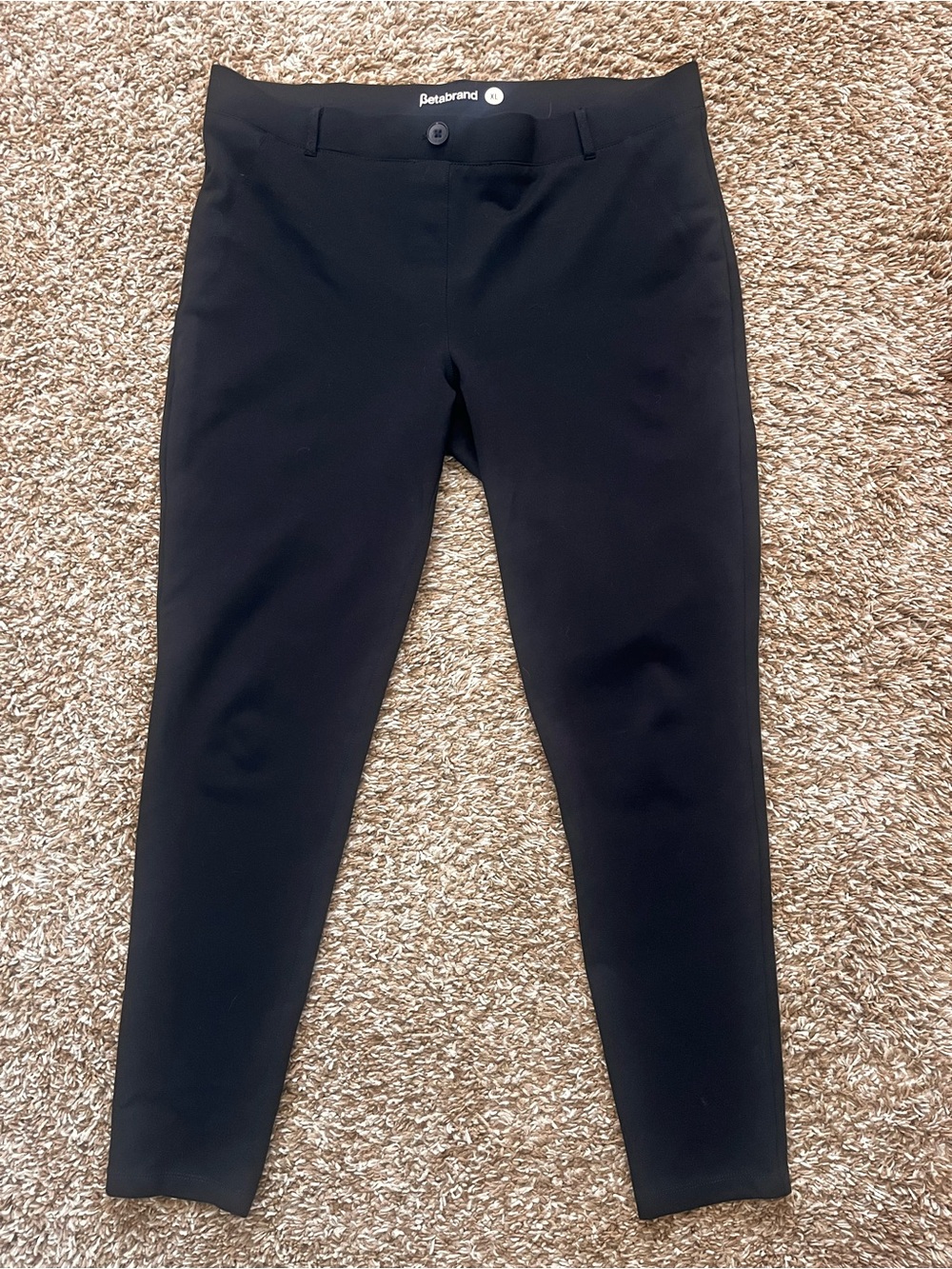 Betabrand Women’s Black Skinny Pants size XL